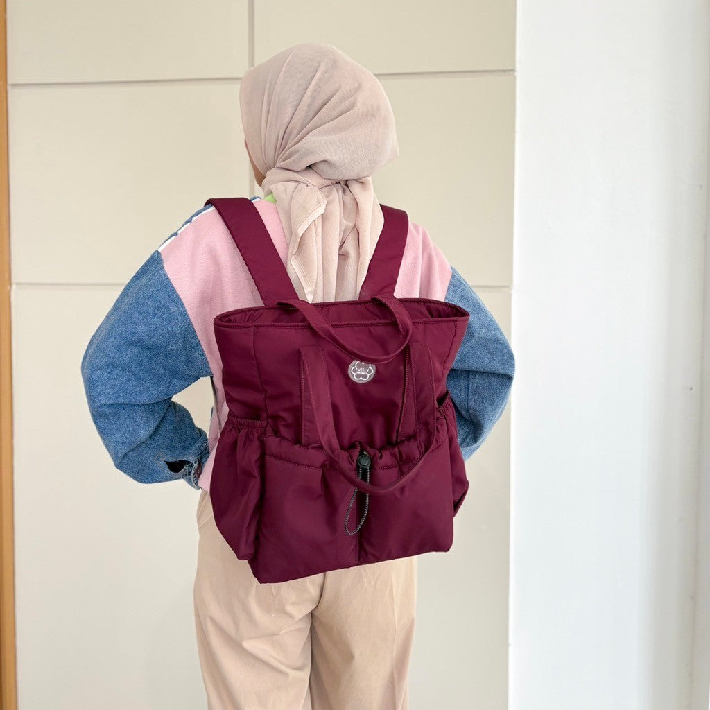 Tweelyforbag Mimo Totepack (Laptop 13inch) Tas Ransel Wanita Parasut Premium