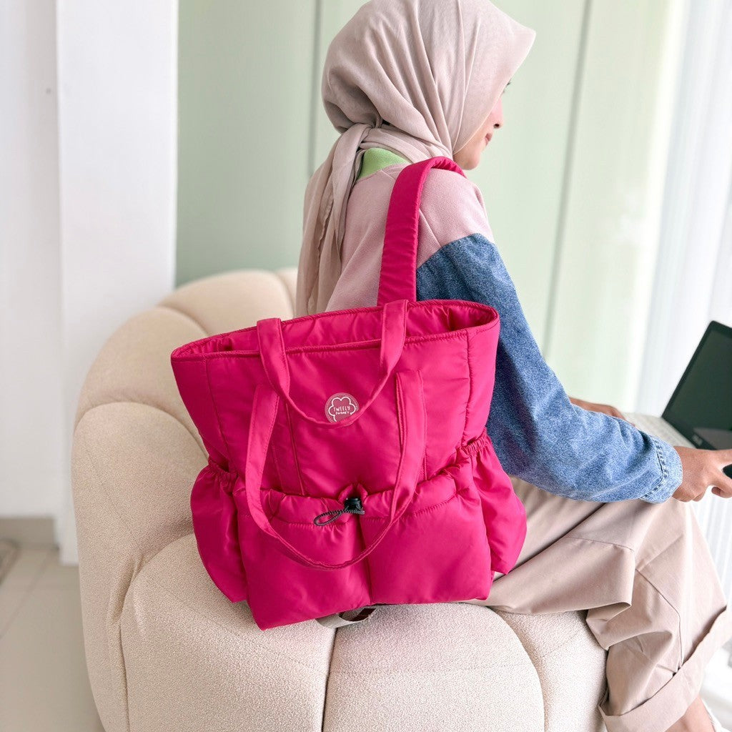Tweelyforbag Mimo Totepack (Laptop 13inch) Tas Ransel Wanita Parasut Premium