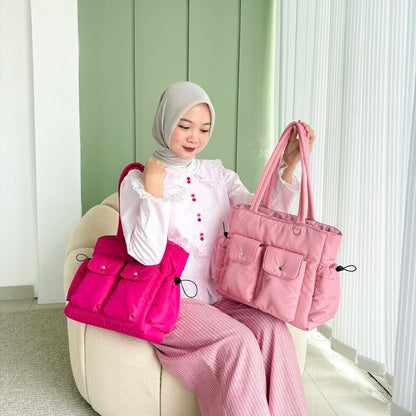 Tweelyforbag Gummy Totebag (Laptop 11inch) Tas Wanita Parasut Resistant