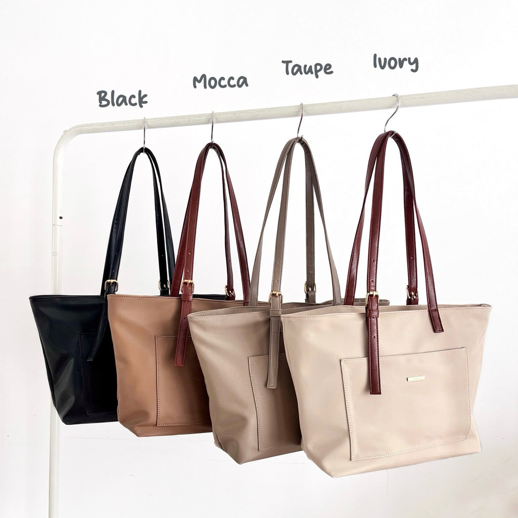 Tweelyforbag Elena Totebag (Laptop 11inch) Tas Wanita Semi Pu Leather