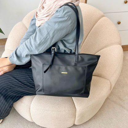 Tweelyforbag Elena Totebag (Laptop 11inch) Tas Wanita Semi Pu Leather
