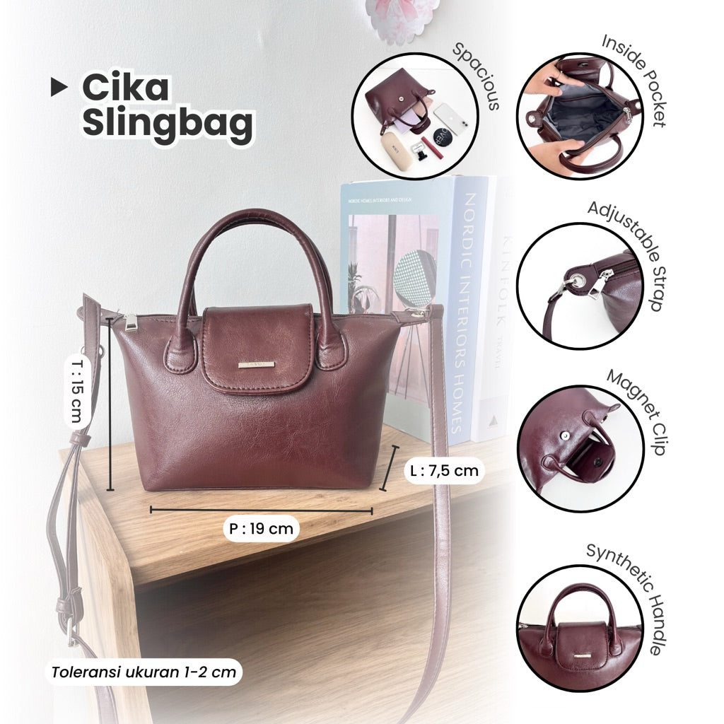 Tweelyforbag Cika Tas Selempang Wanita Kulit Sintetis