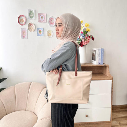 Tweelyforbag Elena Totebag (Laptop 11inch) Tas Wanita Semi Pu Leather