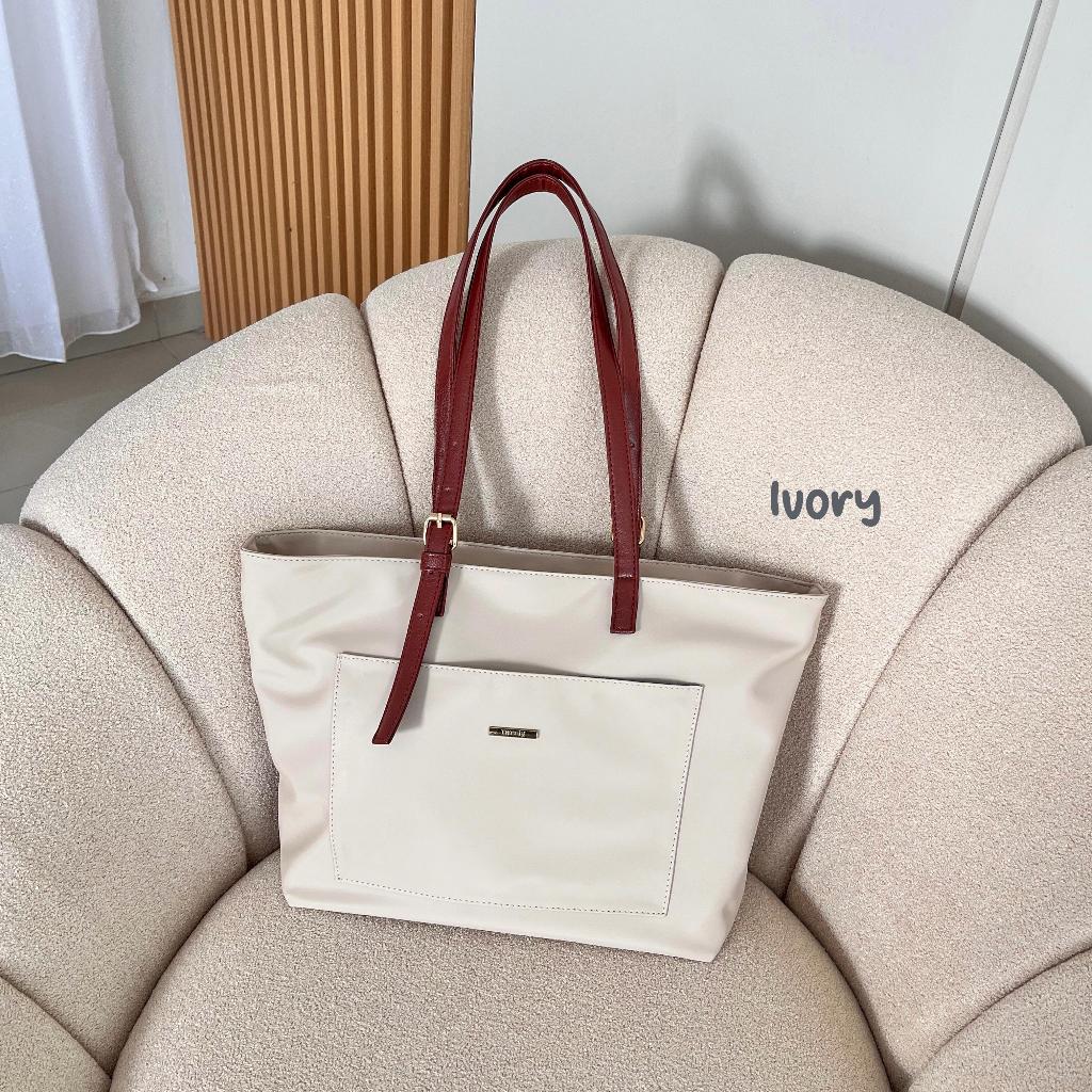 Tweelyforbag Elena Totebag (Laptop 11inch) Tas Wanita Semi Pu Leather